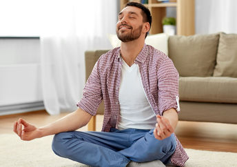 Meditating at home