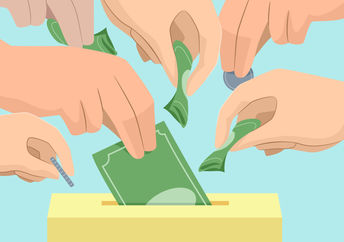Money donations.