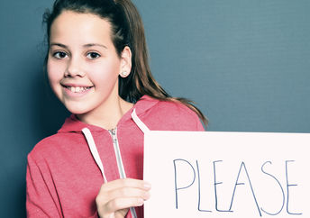 Polite girl.