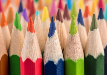 Colored pencils.