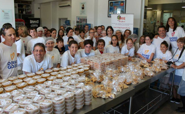 Serving food in Australia. Serving food in Australia.