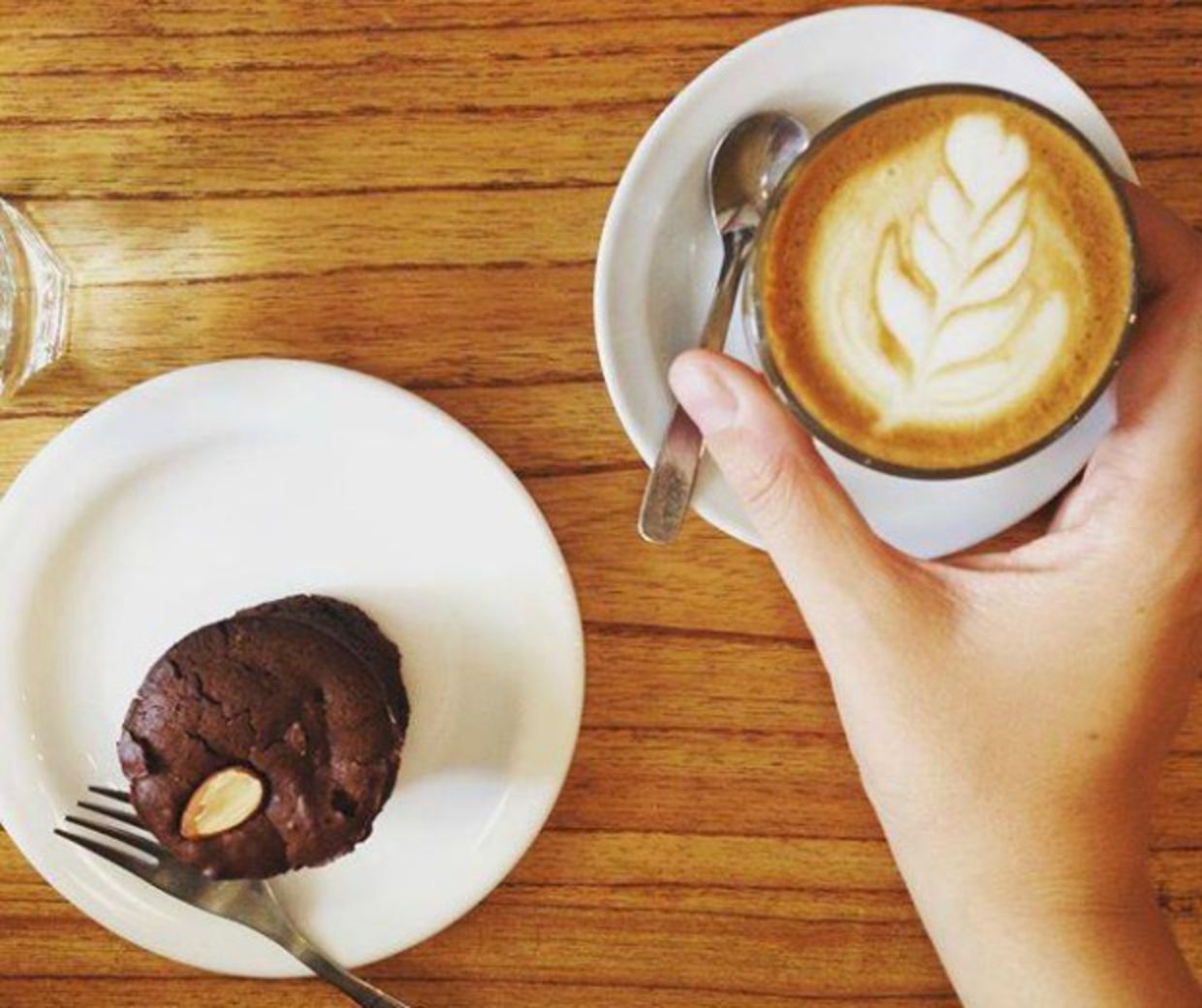 Muffin and coffee Muffin and coffee