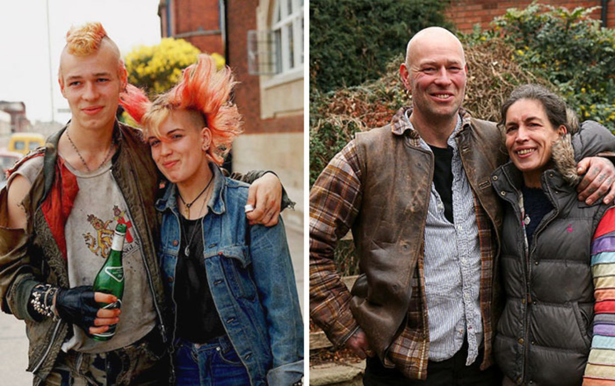 Punks Tina Tarr and her partner Dog left Peterborough the 1990s and went travelling. They have twins, but are no longer together. (Chris Porsz) Punks Tina Tarr and her partner Dog left Peterborough the 1990s and went travelling. They have twins, but are no longer together. (Chris Porsz)