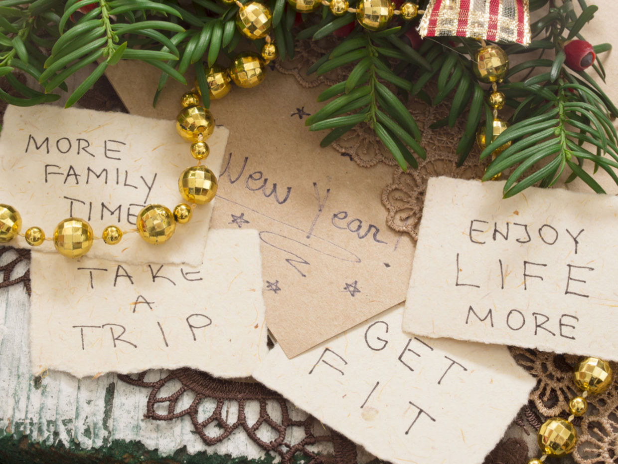 Instead of focusing on loftier goals, consider setting small, more manageable resolutions that will make you feel good inside and out. (Shutterstock)