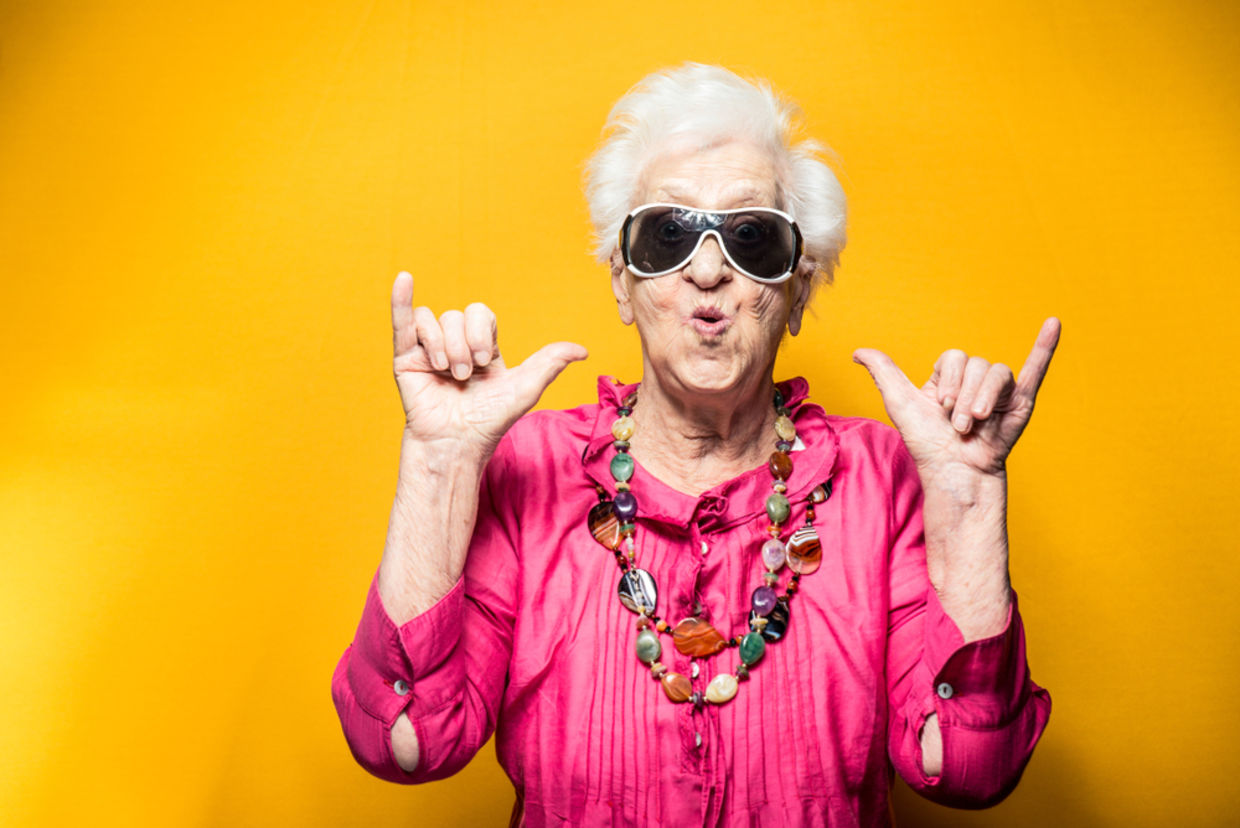 take a risk - Confident grandmother
