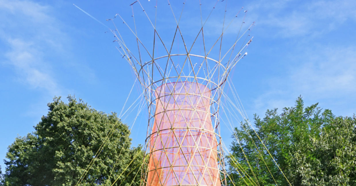 Assembling a Warka Water tower in Ethiopia Assembling a Warka Water tower in Ethiopia
