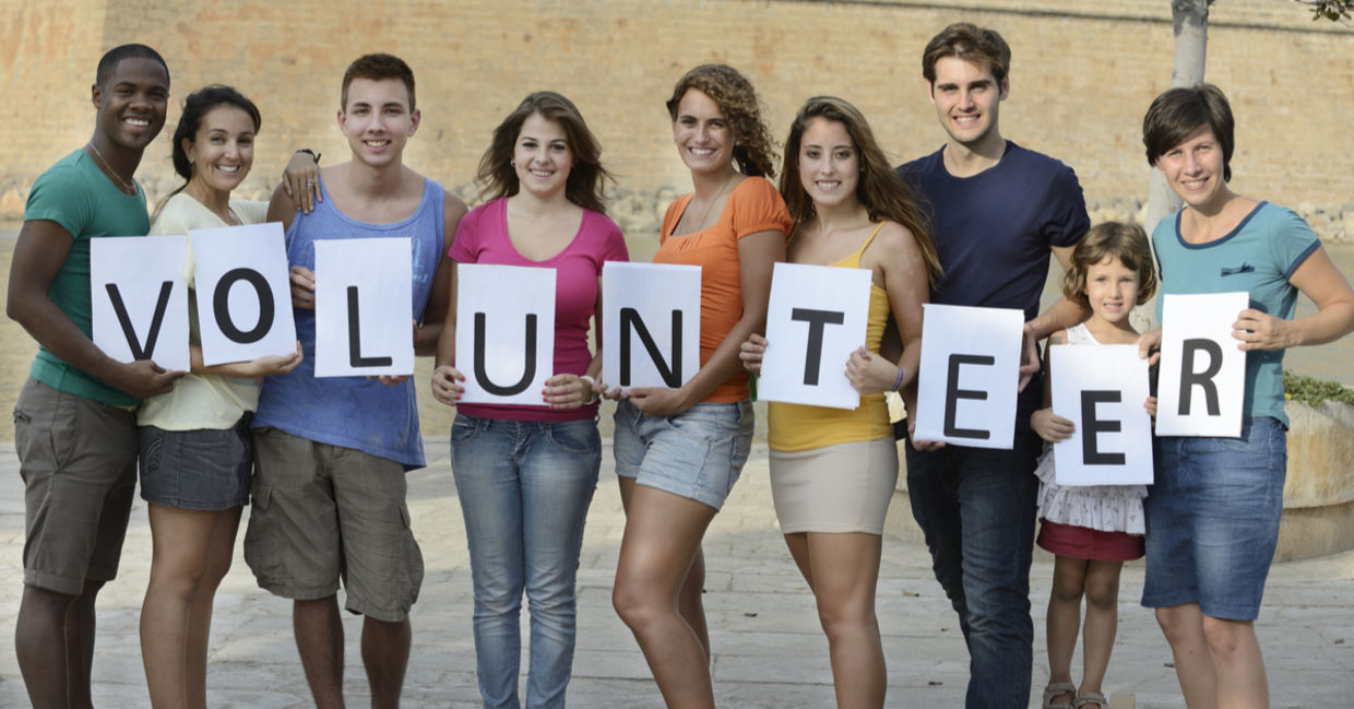 Volunteering with friends doubles the fun