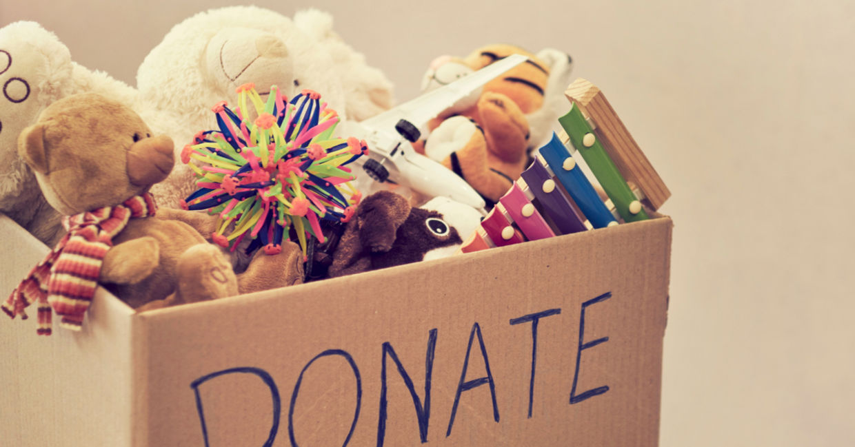 Toy donation box.