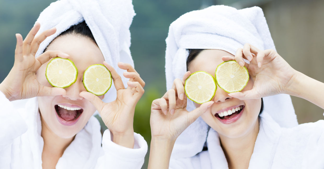 Women in a spa.