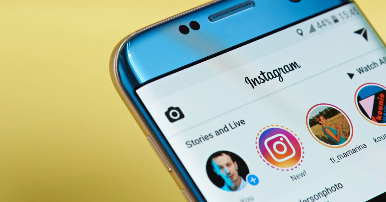Instagram on an iPhone.