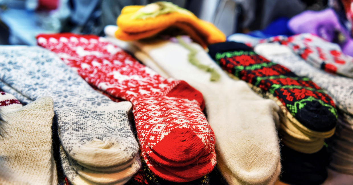Warm woolen socks