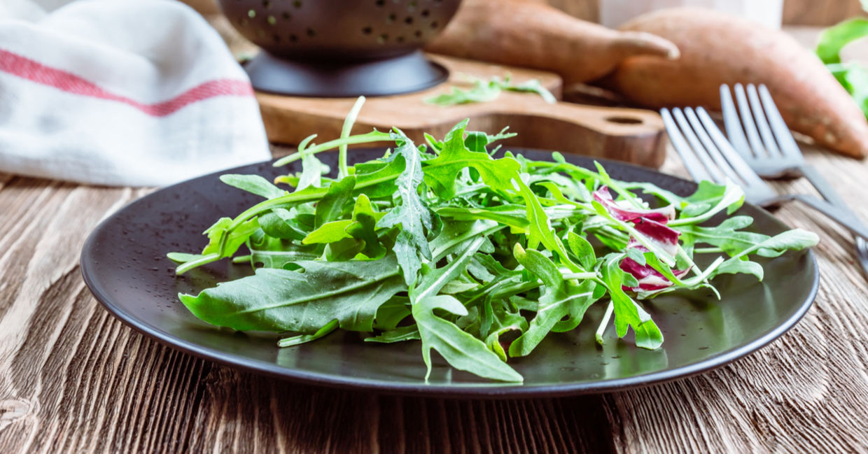 Organic rocket salad. Organic rocket salad.