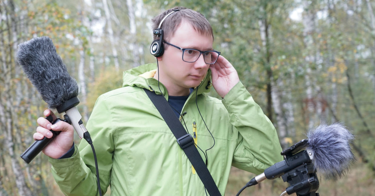 recording ambient sounds. recording ambient sounds.