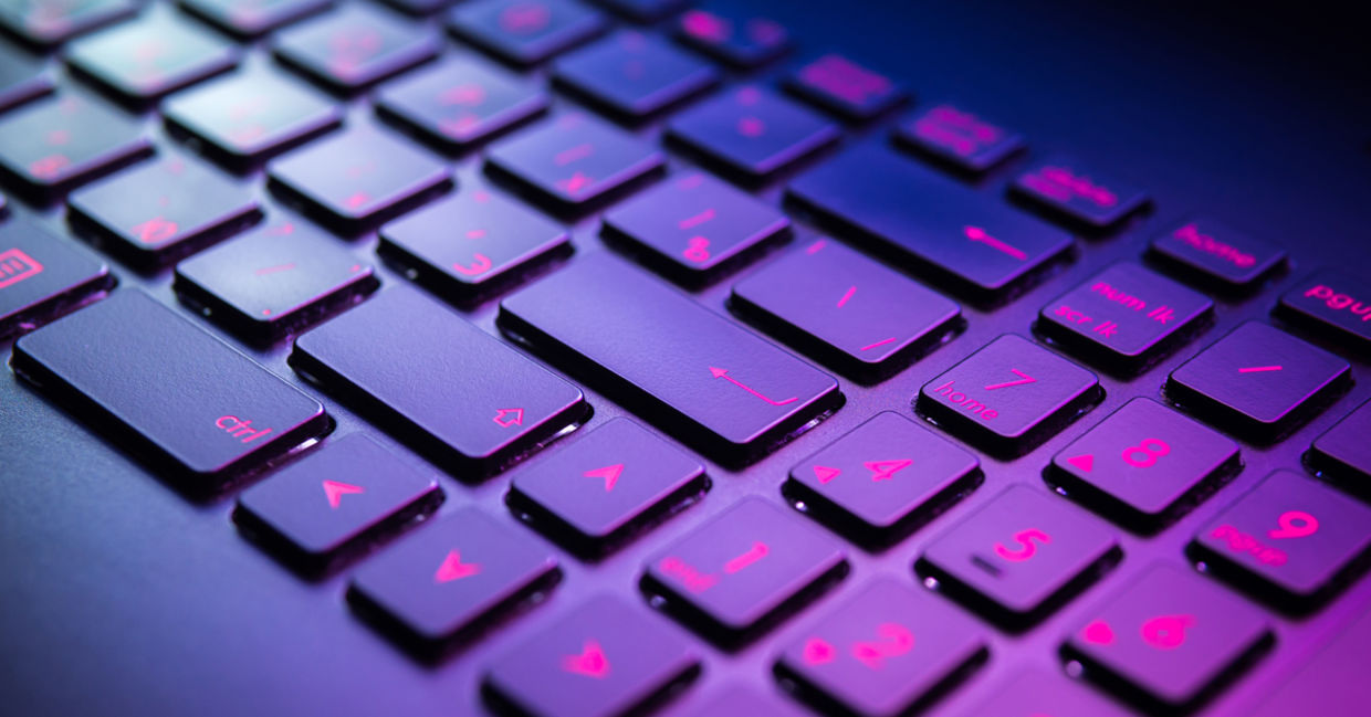 Computer keyboard.