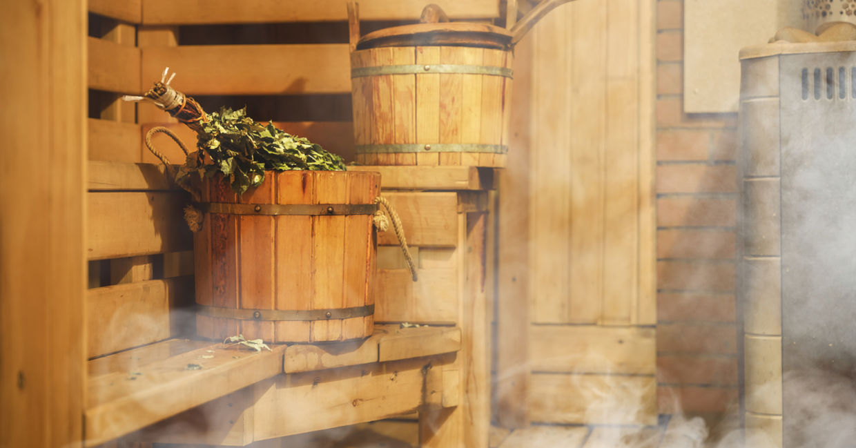 Scandinavian sauna.