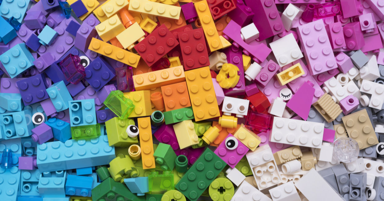 LEGO bricks. LEGO bricks.