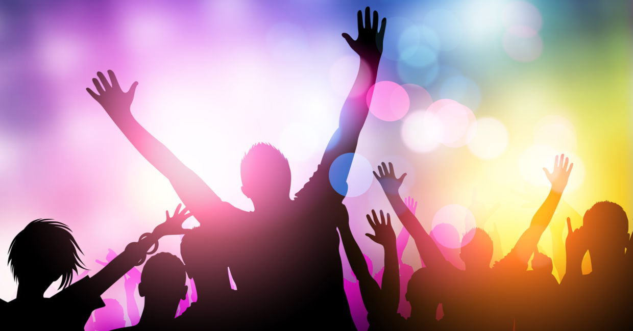At a concert.