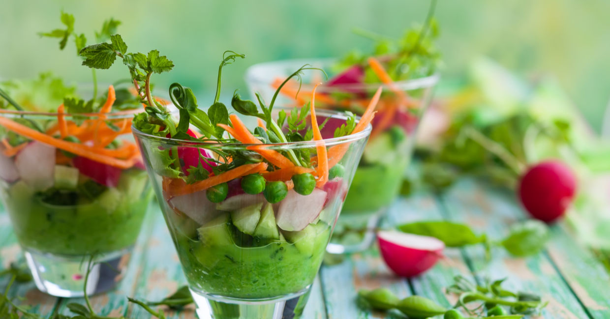 raw veggies. raw veggies.