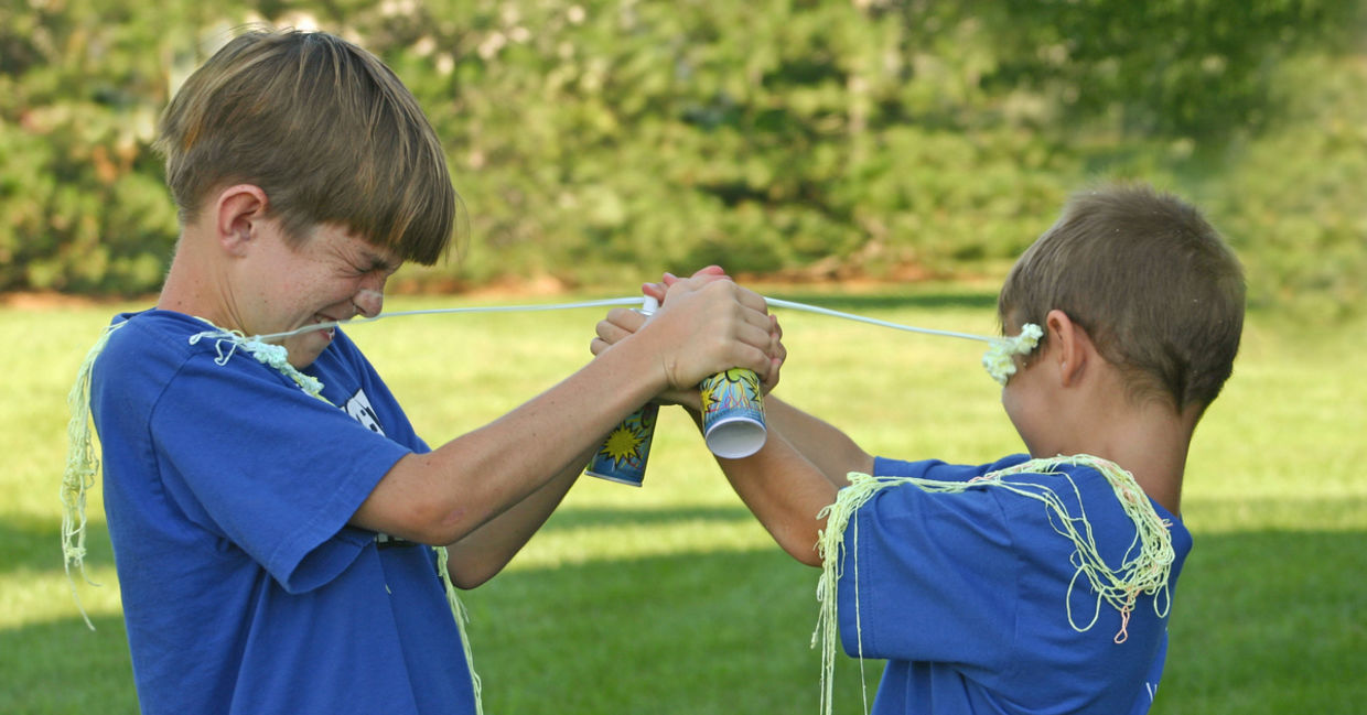Silly string fight. Silly string fight.