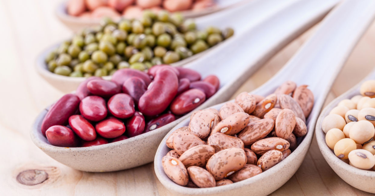 Beans contain the amino acids you need to  produce collagen.