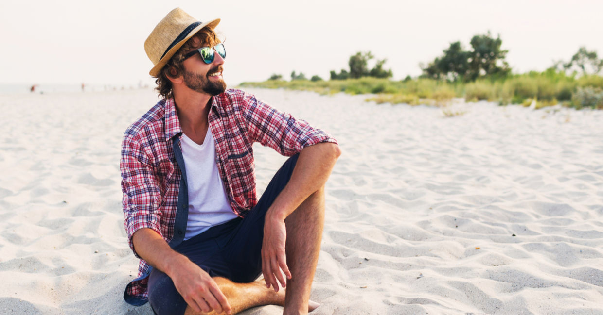 A young man takes in healthy sunshine, increasing his production of mitochondria. A young man takes in healthy sunshine, increasing his production of mitochondria.