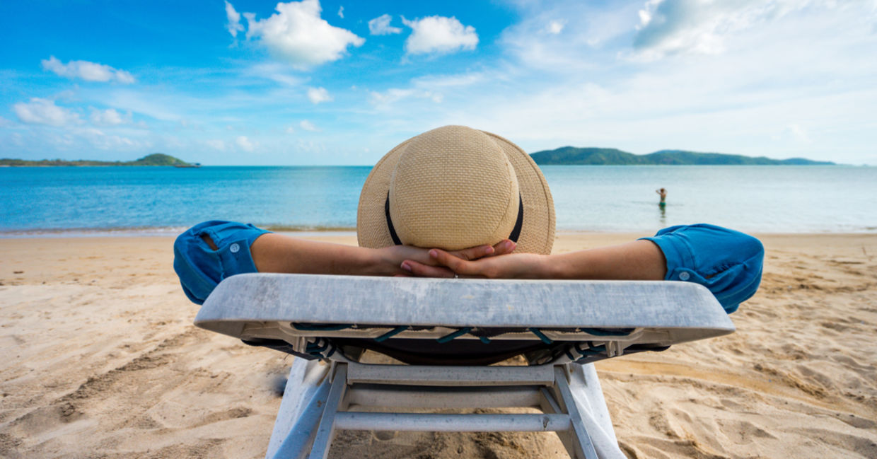 Utter relaxation on a beach chair looking out to the sea is fjaka. Utter relaxation on a beach chair looking out to the sea is fjaka.