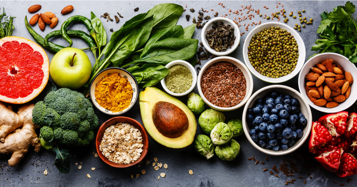 Healthy foods that support gut health. Healthy foods that support gut health.