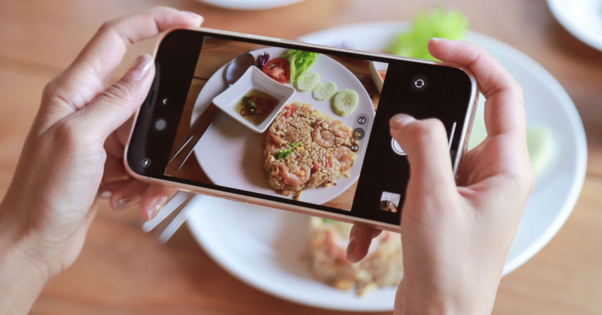 A photo of fried rice. A photo of fried rice.
