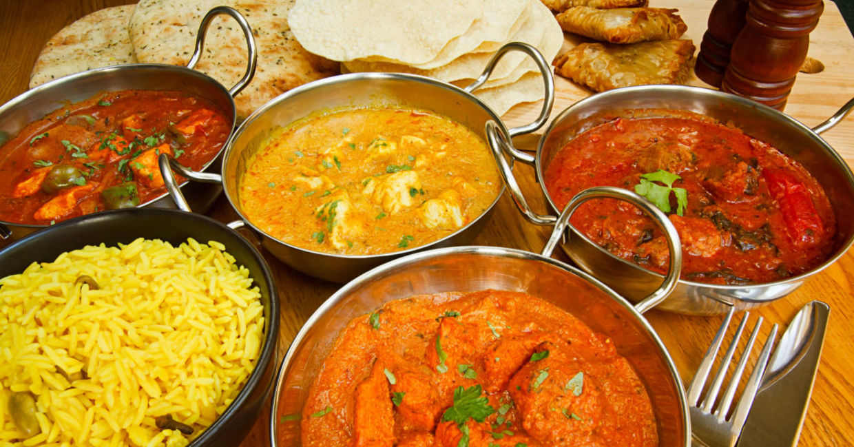 A colorful spread of Indian food for Thanksgiving. A colorful spread of Indian food for Thanksgiving.