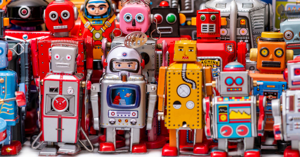 Robot toys. Robot toys.