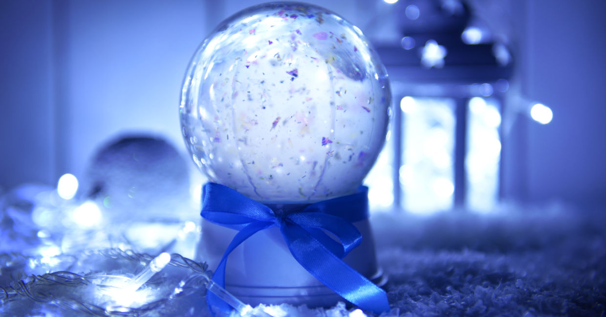Christmas snow globe. Christmas snow globe.