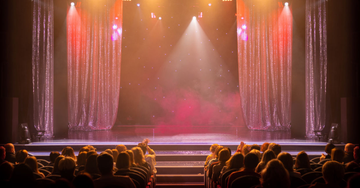 Theater stage. Theater stage.