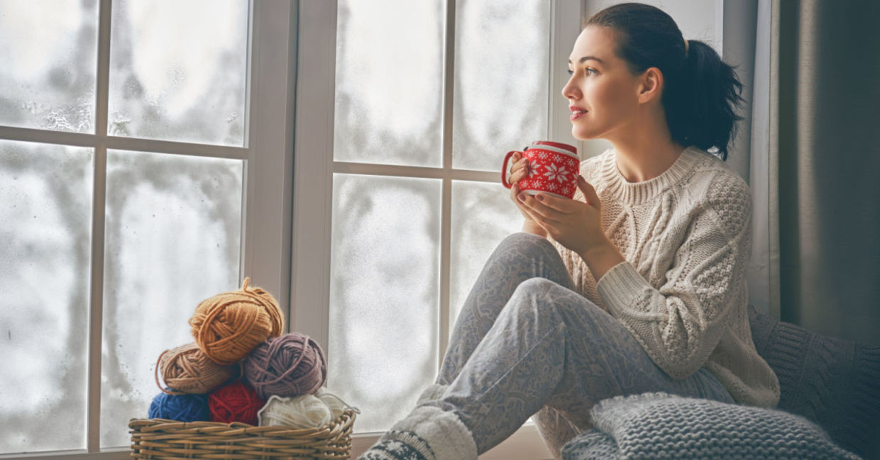 Staying warm inside on a snow day
