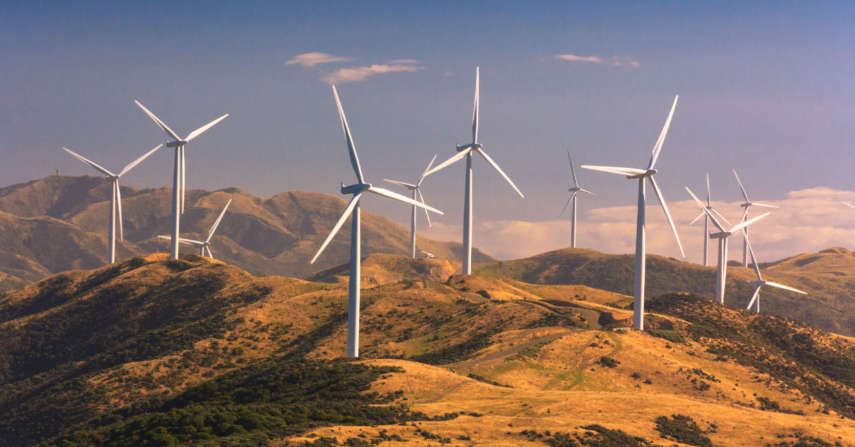 Wind turbines. Wind turbines.