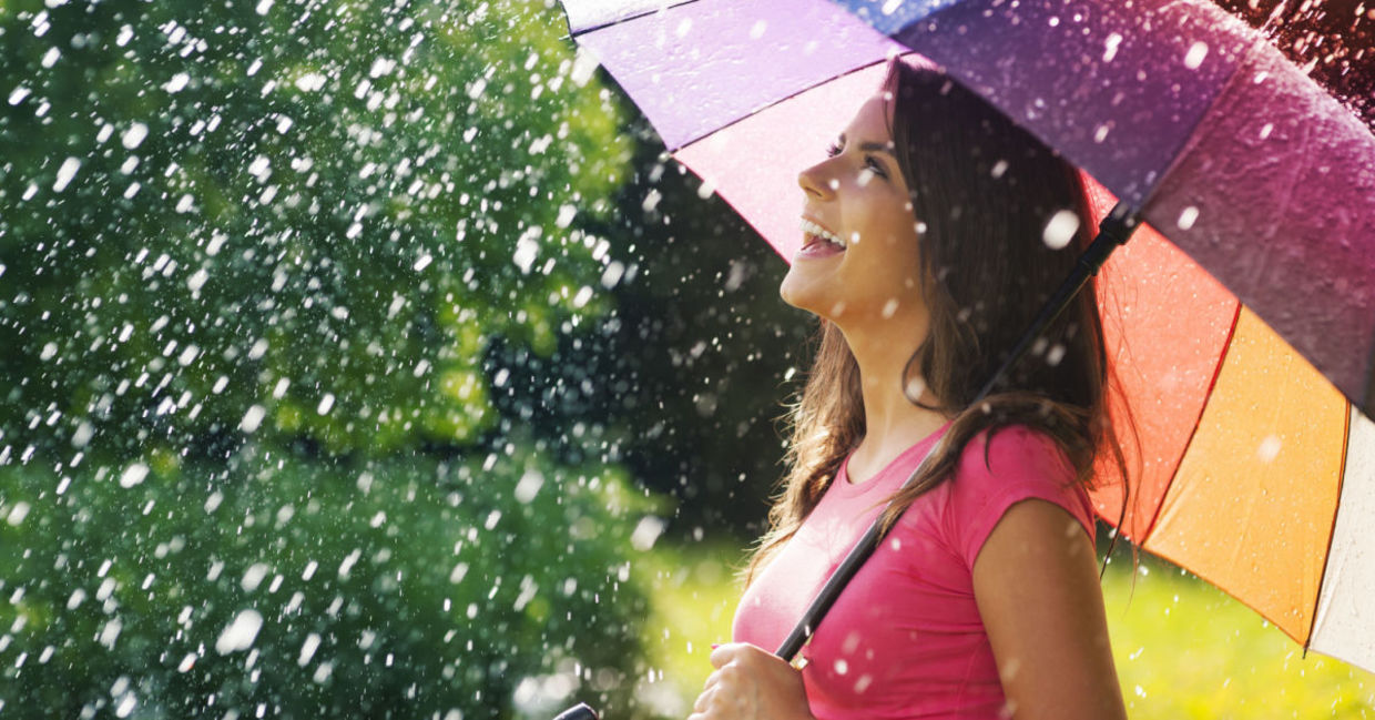 Spring showers.