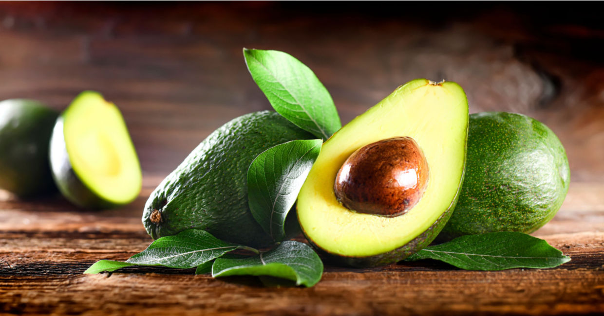 Healthy avocados.