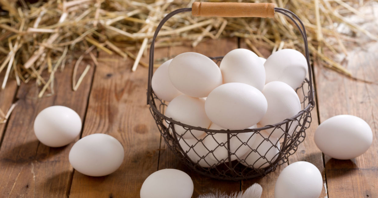 Farm fresh eggs.