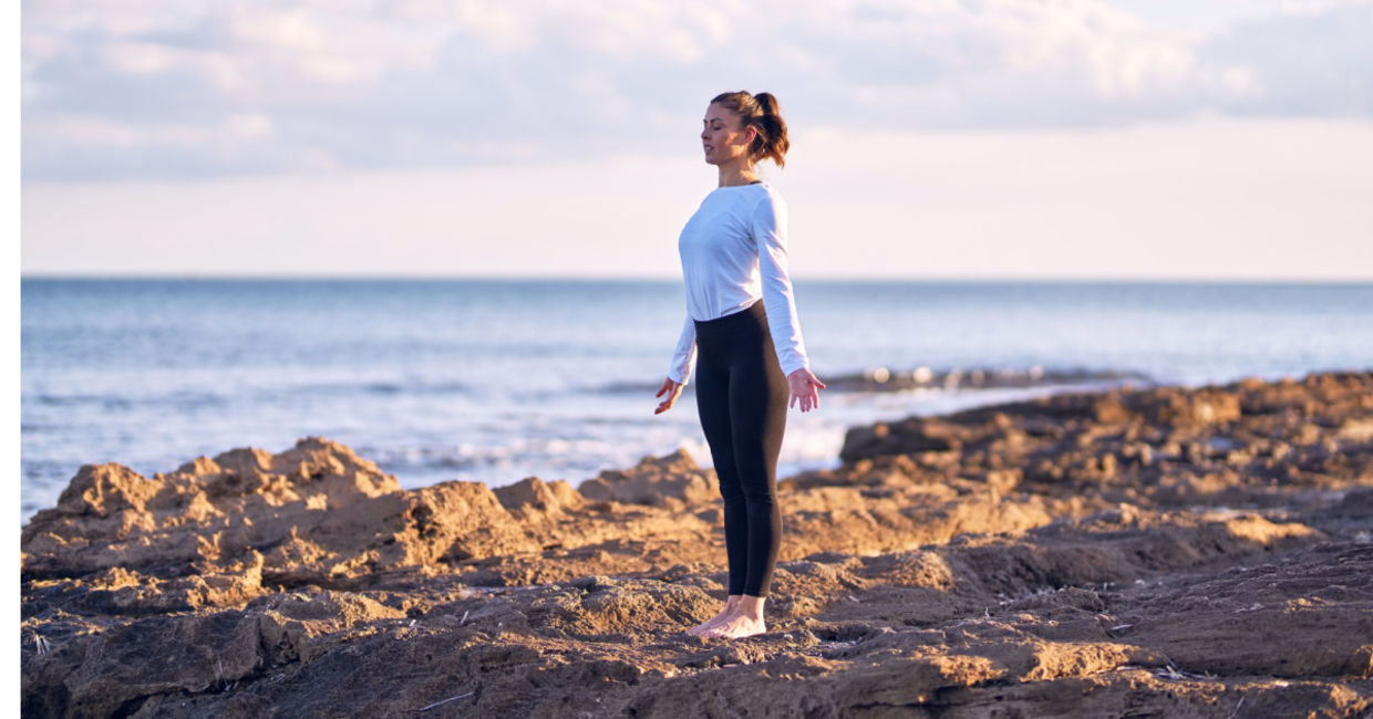 Yoga at the beach. Yoga at the beach.