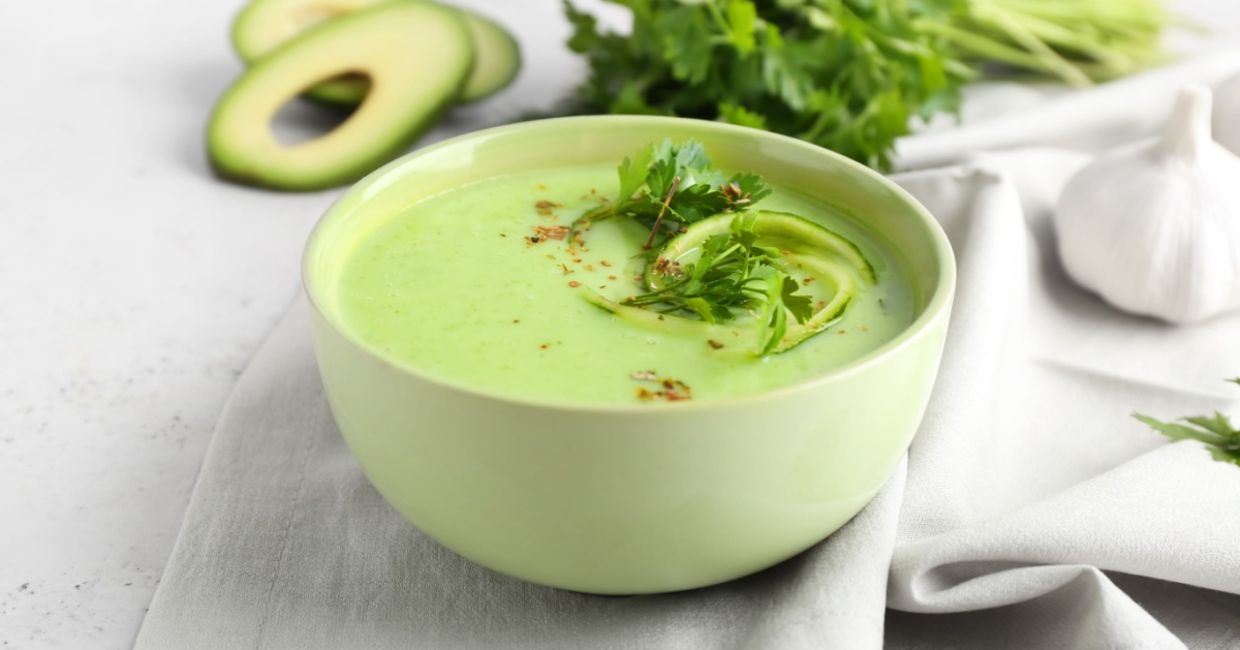 Avocado soups helps promote wellness.. Avocado soups helps promote wellness..