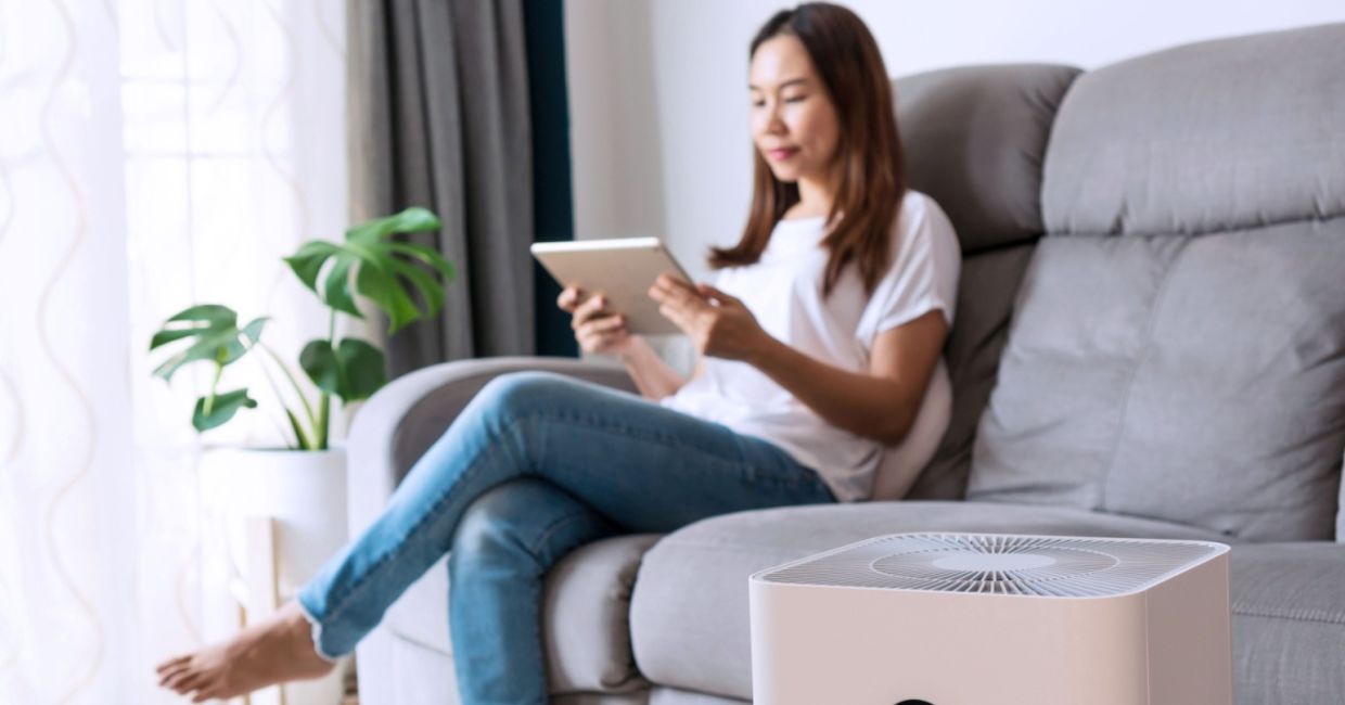 Use an air purifier to remove toxins from your home. Use an air purifier to remove toxins from your home.
