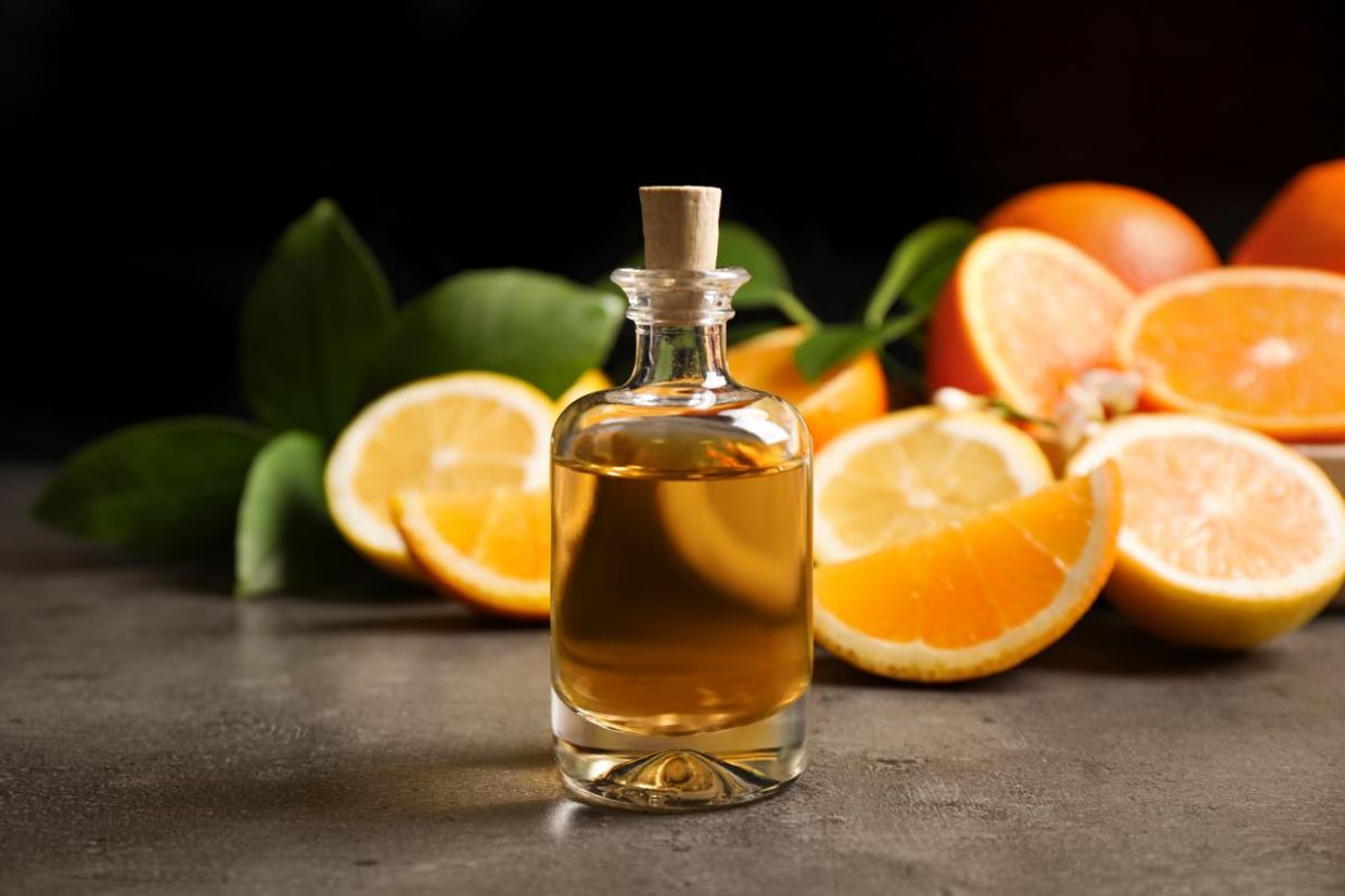 Orange essential oil. Orange essential oil.