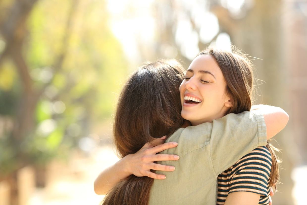Forgiving a friend. Forgiving a friend.
