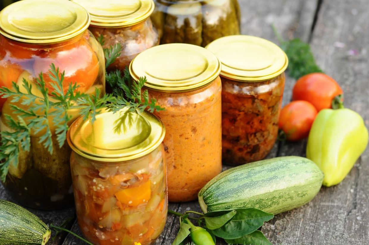 Home canning vegetables straight from the garden. Home canning vegetables straight from the garden.